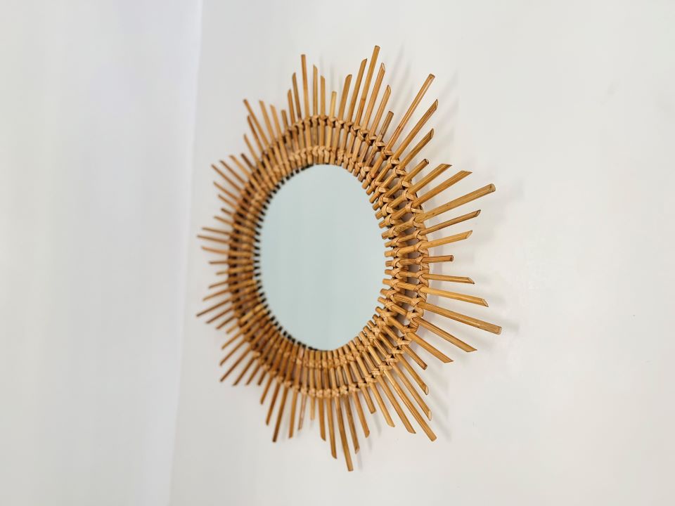 Rattan Mirror