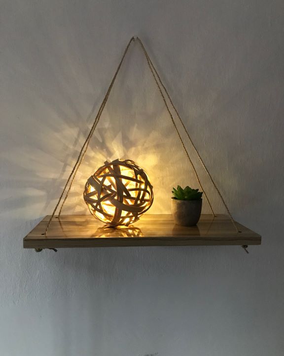 Floating wall shelf