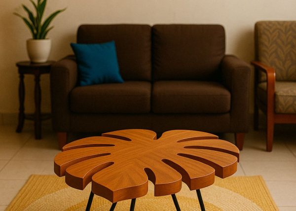 Monstera-inspired Coffee Table in Living Room
